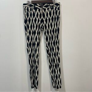 J. Mclaughlin Becca Bamboo Catalina Cloth Geometric Skinny Leggings Pants Size 6